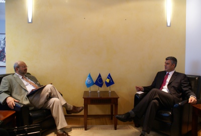 Kryeministri i Qeverisë së Republikës së Kosovës, Hashim Thaçi, është takuar me shefin e UNMIK-ut, Lamberto Zanieri