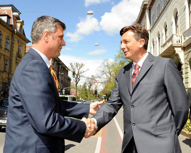 Kryeministri Hashim Thaçi takohet me kryeministrin slloven, Borut Pahor