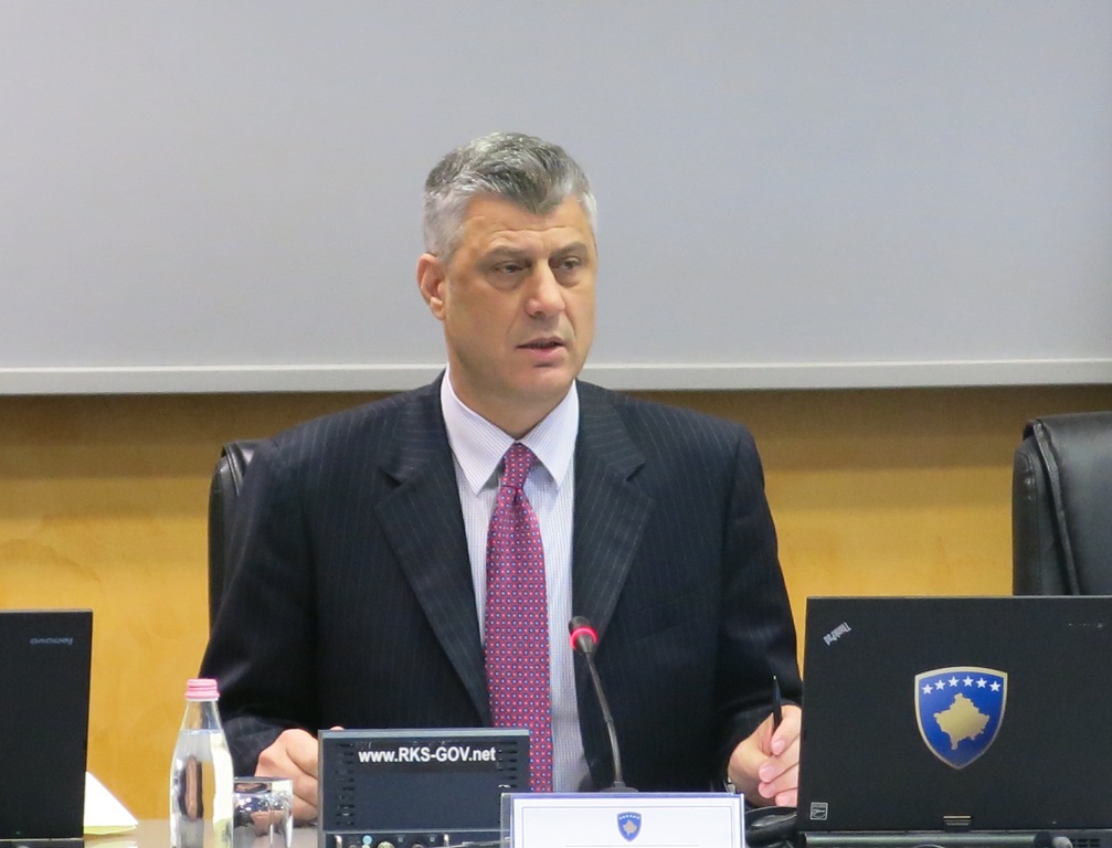 Fjala e Kryeministrit të Republikës së Kosovës, Hashim Thaçi në mbledhjen e sotme të Qeverisë së Republikës së Kosovës