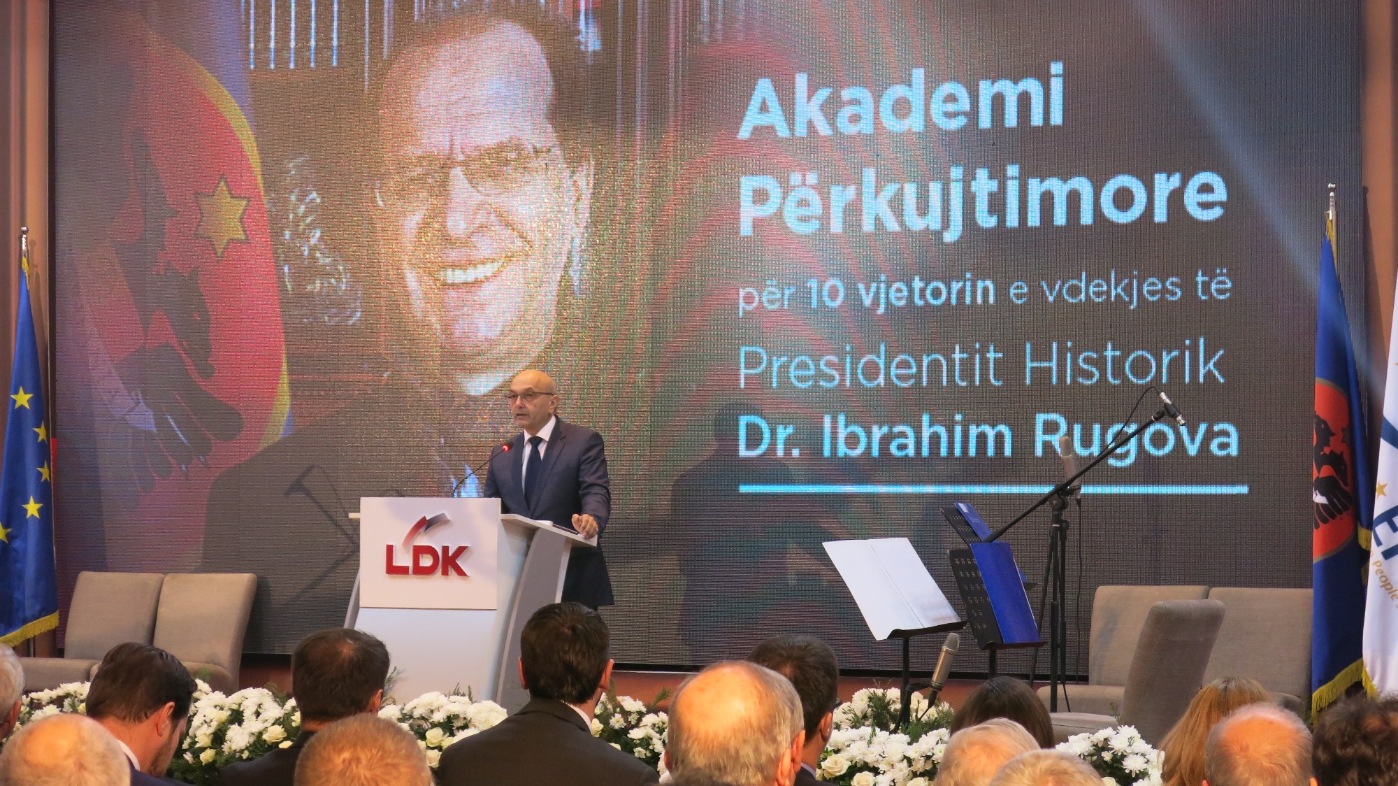 Fjala e kryeministrit Isa Mustafa në manifestimin përkujtimor me rastin e 10-vjetorit të vdekjes së Presidentit Historik të Kosovës, Dr. Ibrahim Rugova