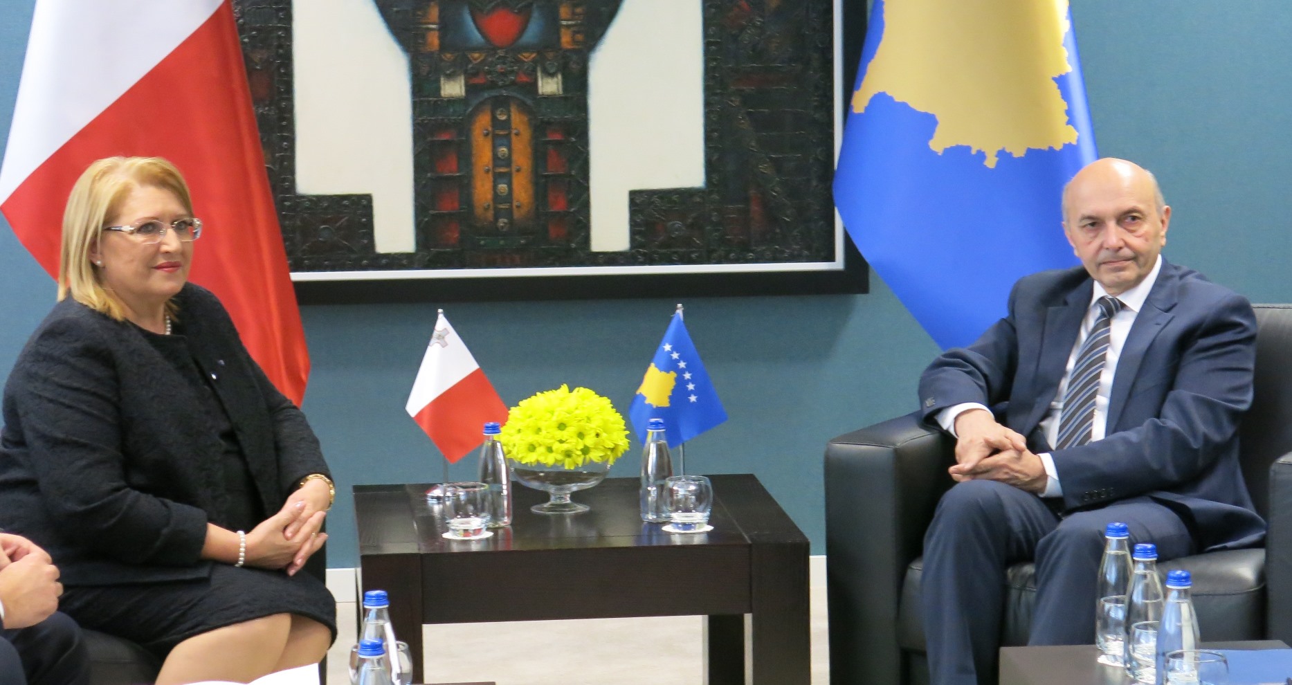 Kryeministri Isa Mustafa priti presidenten e Maltës, Marie Louise Coleiro Preca