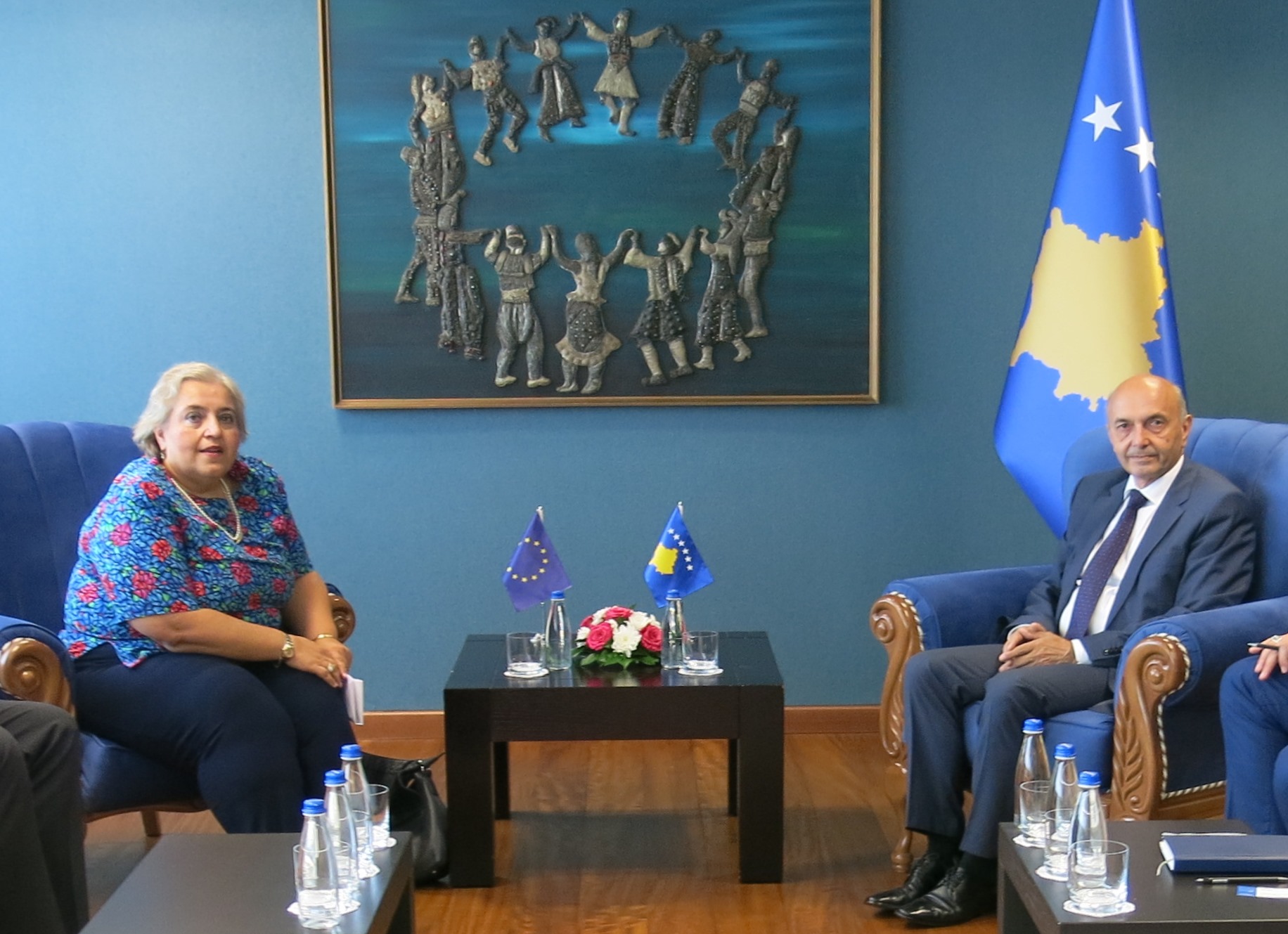 Kryeministri Isa Mustafa priti shefen e EULEX-it, Alexandra Papadopoulou
