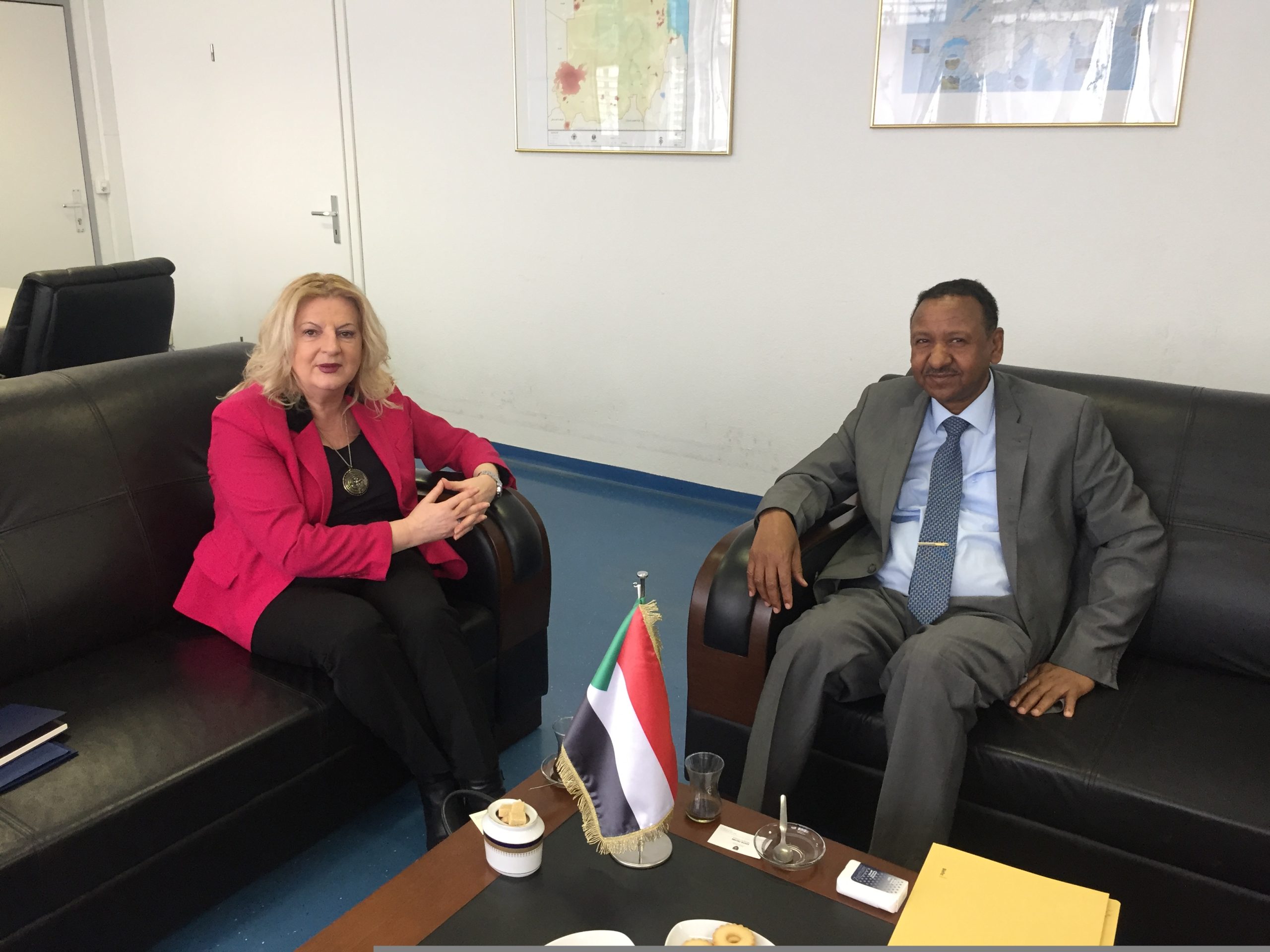 Ministrja Edita Tahiri u takua me ish ministrin e Jashtëm të Sudanit
