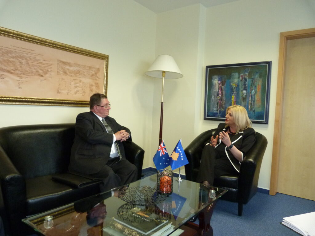 Prime Minister of Kosovo, Ms. Edita Tahiri held a farewell meeting with