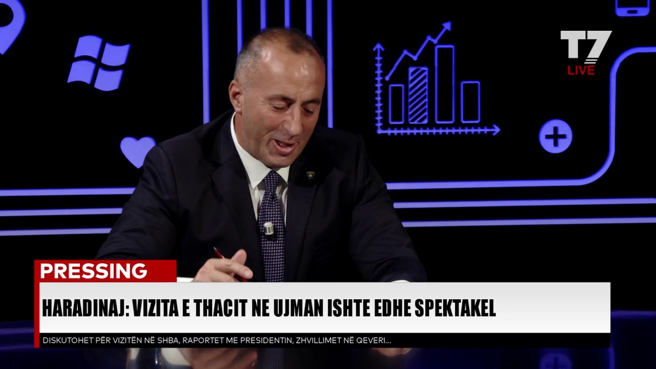 Intervista e kryeministrit Haradinaj ne emisionin “Pressing” të televizionit T7