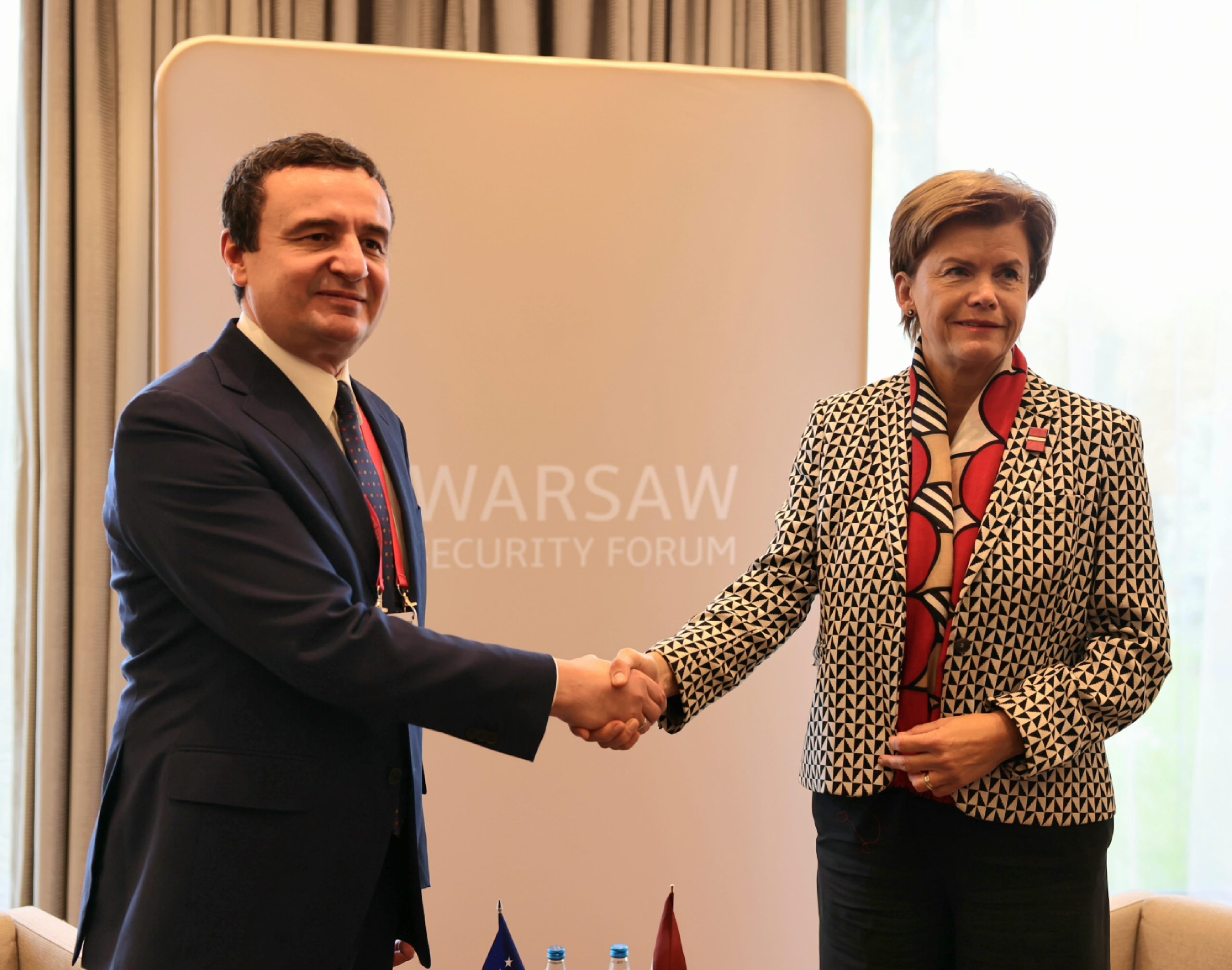 Kryeministri Kurti takoi ministren e Punëve të Jashtme të Letonisë, Baiba Braže