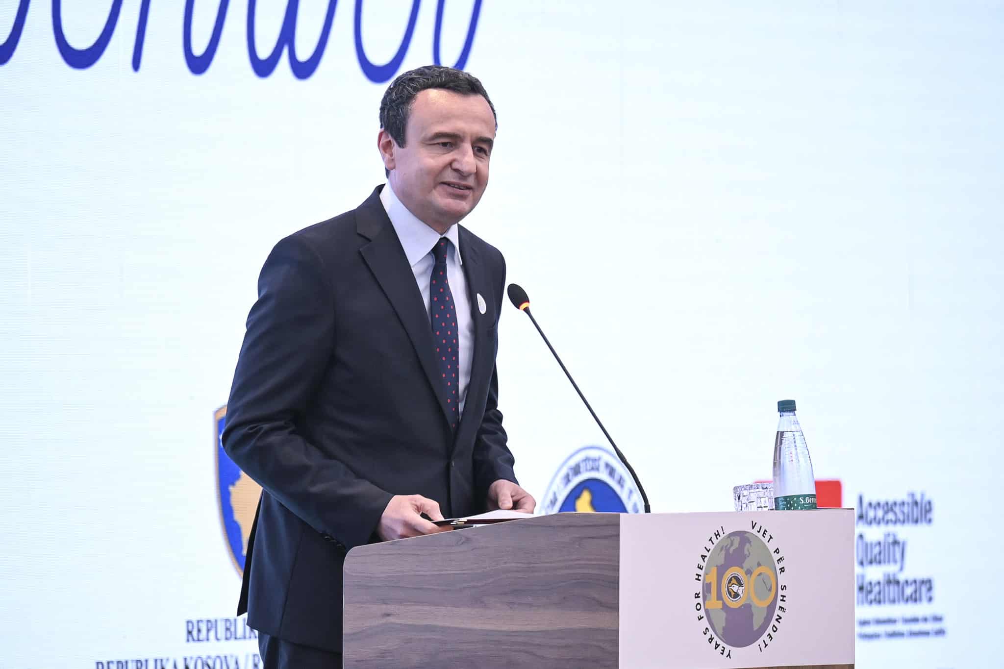 Fjala e Kryeministrit në shënimin e 100-vjetorit të themelimit të Institutit Kombëtar të Shëndetësisë Publike të Kosovës