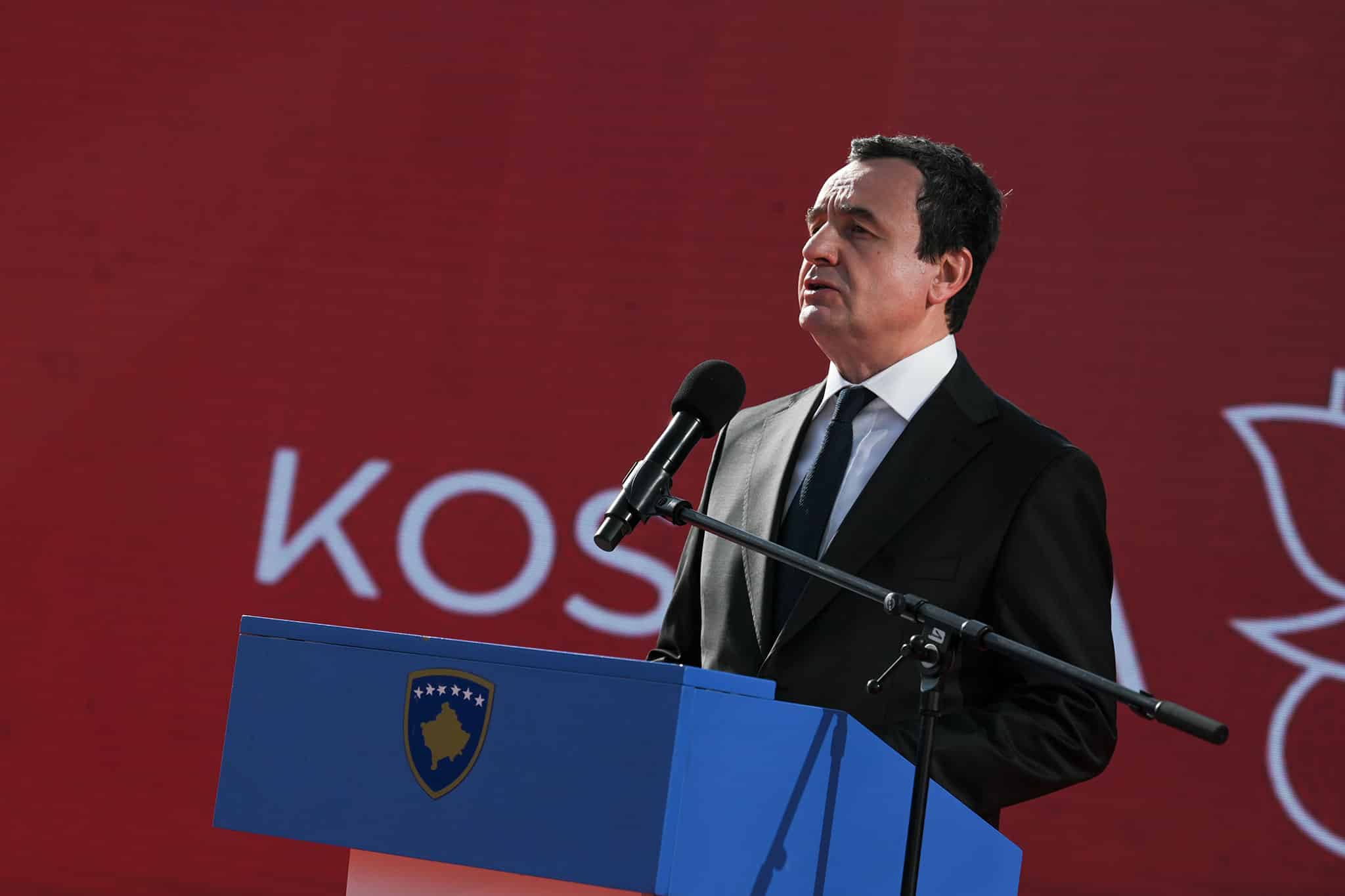 Adresimi i kryeministrit Kurti në pritjen shtetërore për 26-vjetorin e Ditës së Çlirimit 