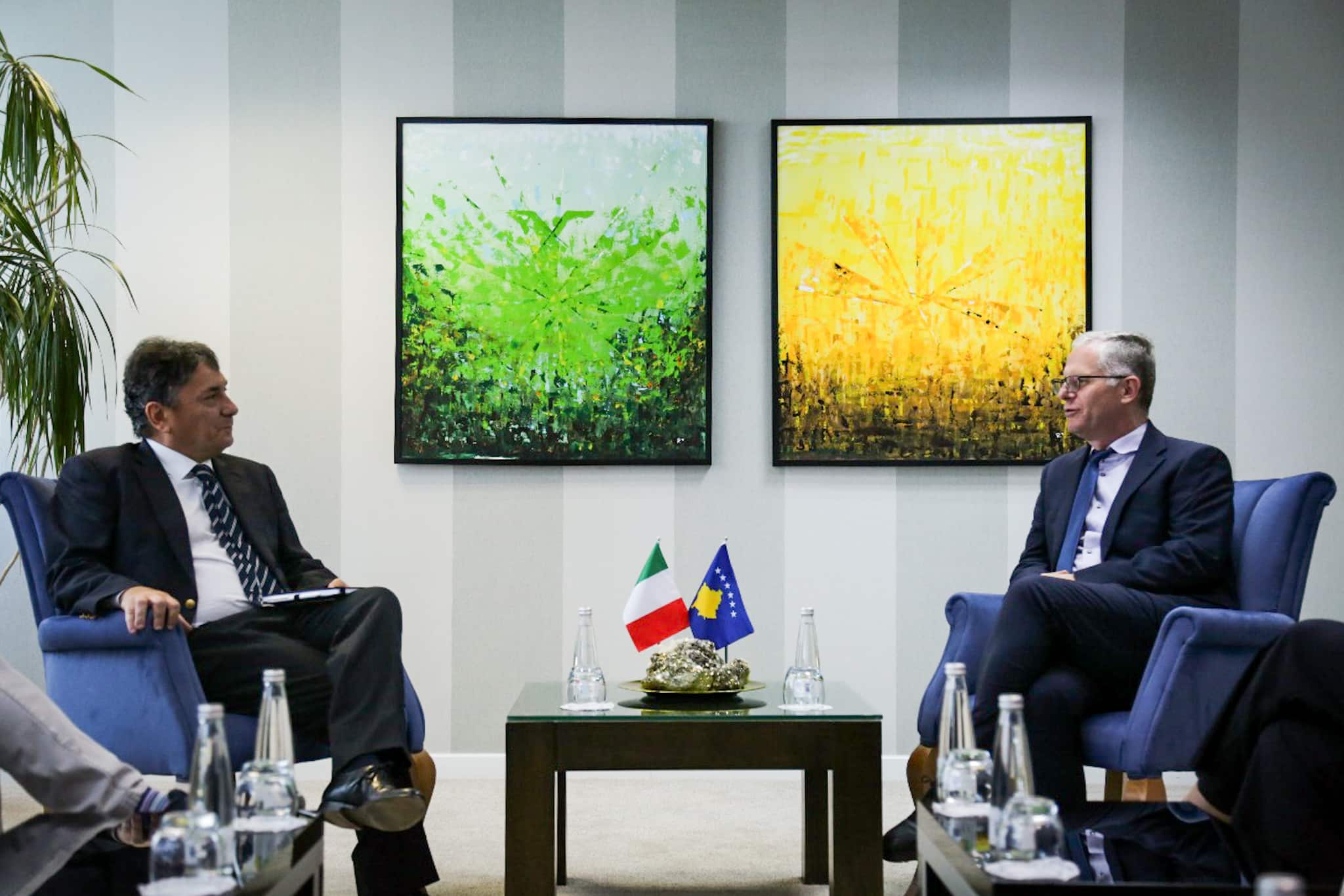 Deputy Prime Minister Bislimi met with the new Ambassador of Italy to Kosovo, Maurizio Antonini