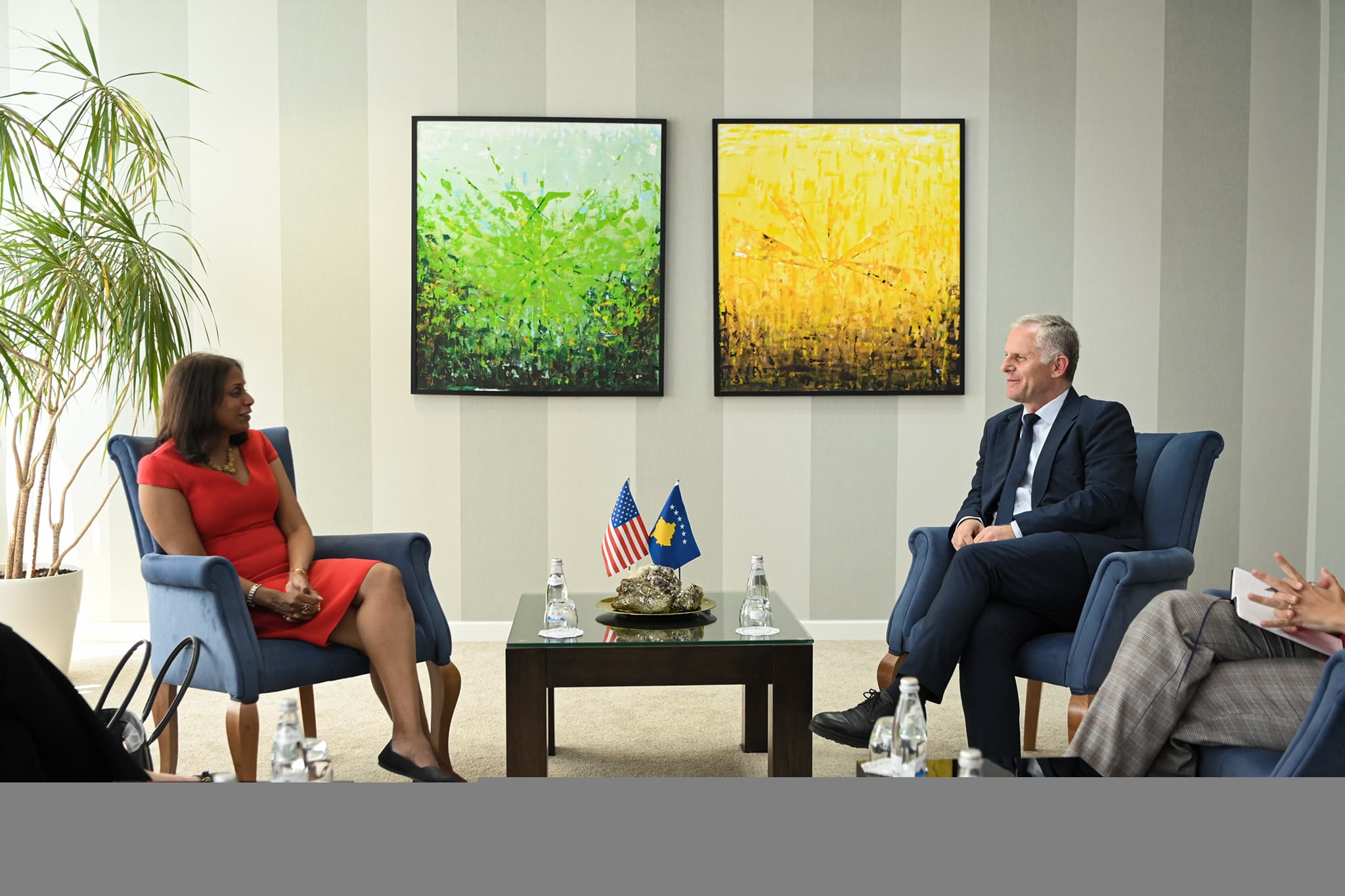 Deputy Prime Minister Bislimi Welcomes Chargé d’Affaires at the US Embassy, Anu Prattipati