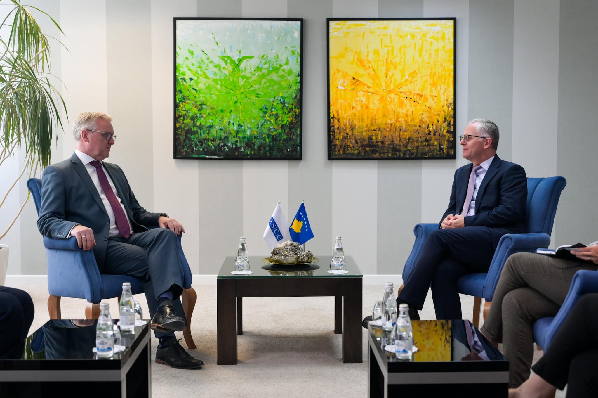 Deputy Prime Minister Bislimi meets with the Head of the OSCE Mission in Kosovo, Gerard McGurk