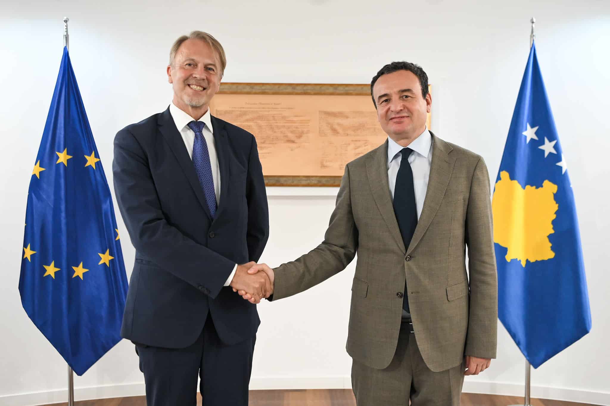 Prime Minister Kurti met with the Head of the European Union Office in Kosovo, Aivo Orav