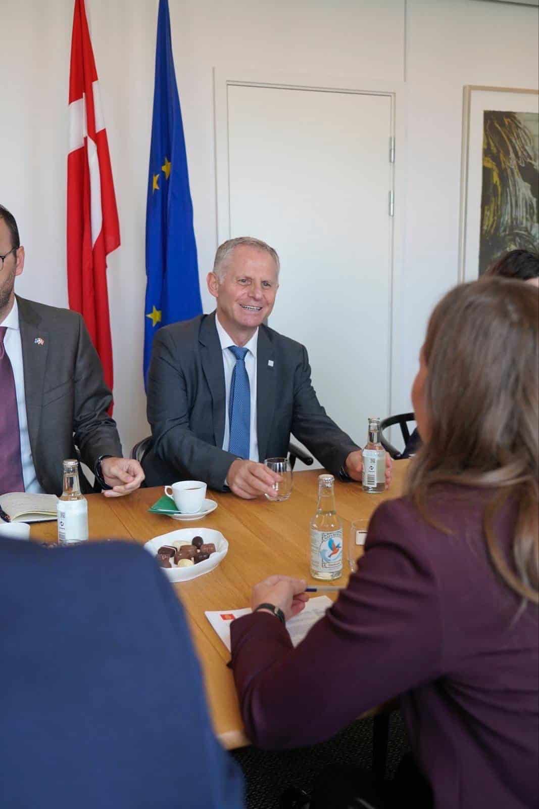 Deputy Prime Minister Bislimi was welcomed by the Minister for European Affairs of Denmark, Marie Bjerre