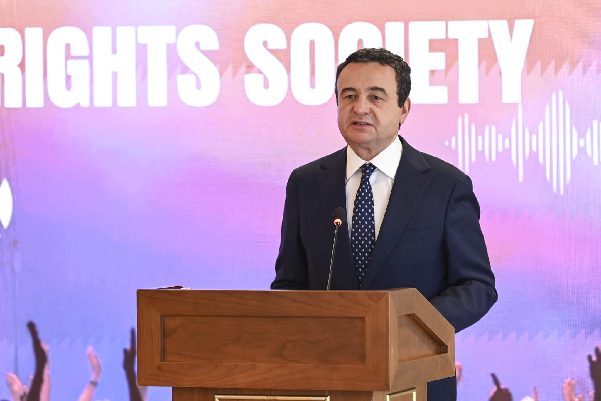 Govor premijera Kurtija na lansiranju Organizacije za kolektivno upravljanje autorskim pravima u oblasti muzike, Kosova Music Rights Society