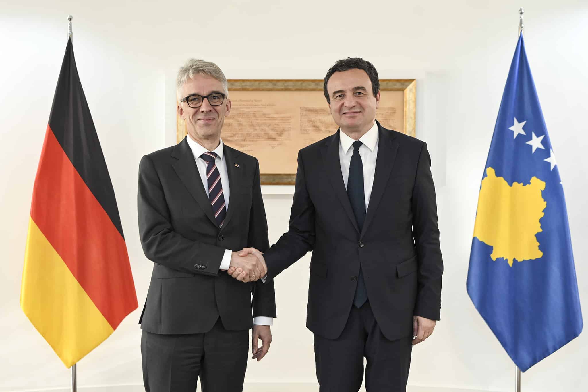 Kryeministri Kurti mirëpriti ambasadorin e ri të Gjermanisë, Rainer Rudolph