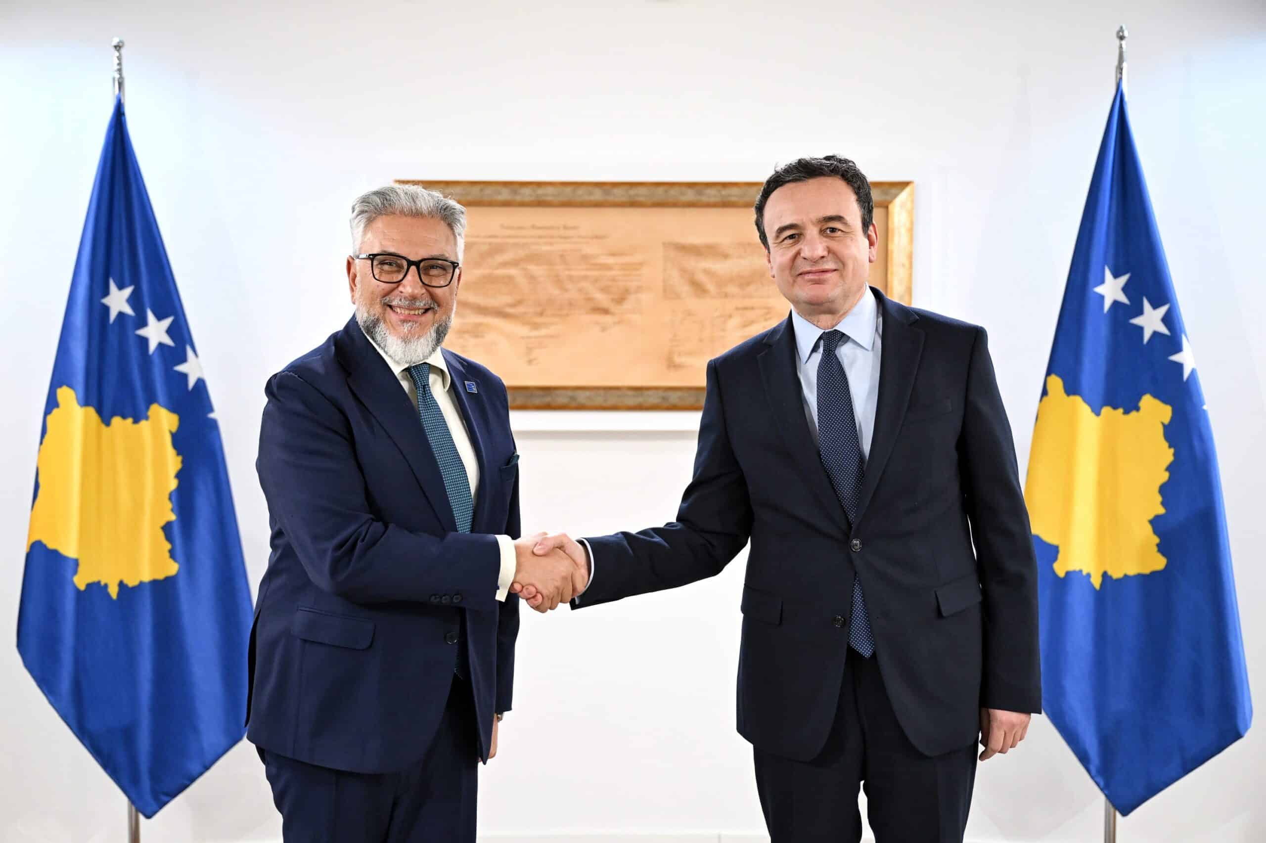 Kryeministri Kurti priti në takimin Shefin e Misionit të EULEX-it, Barbano