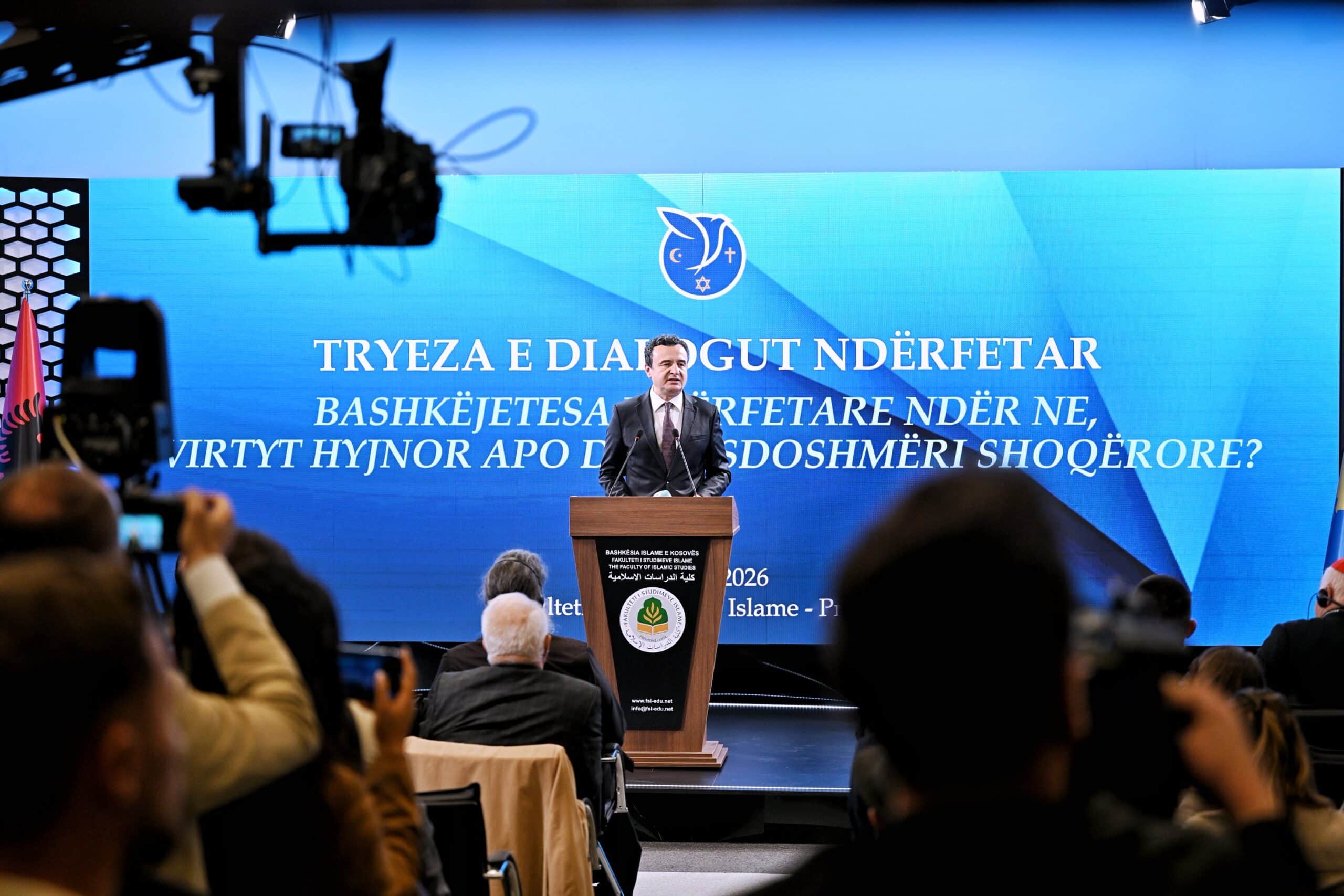 Fjala e Kryeministrit Kurti në tryezën e dialogut ndërfetar “Bashkëjetesa ndërfetare ndër ne: virtyt hyjnor apo domosdoshmëri shoqërore?”