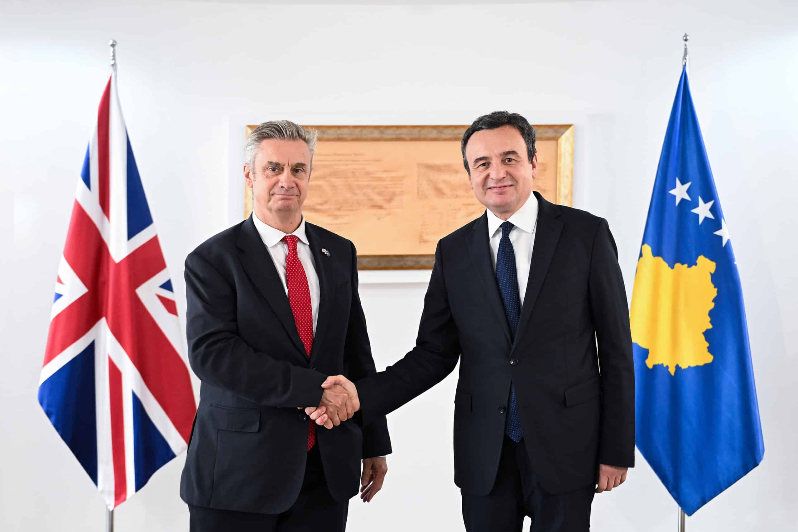 Prime Minister Kurti Meets with UK Ambassador Hargreaves